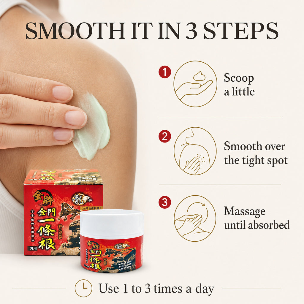How to use the herbal comfort cream in 3 steps