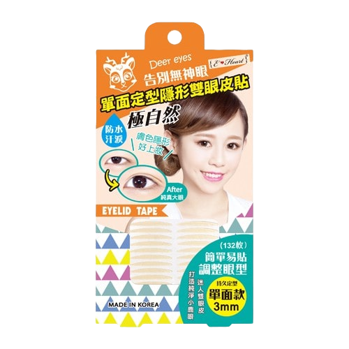 E-Heart Invisible Long-Lasting Double Eyelid Tape (4 Types) - 肤色单面 3mm Skin-tone