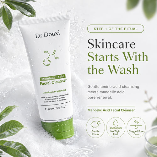 Dr.Douxi mandelic acid facial cleanser hero gentle amino acid wash for clogged pores