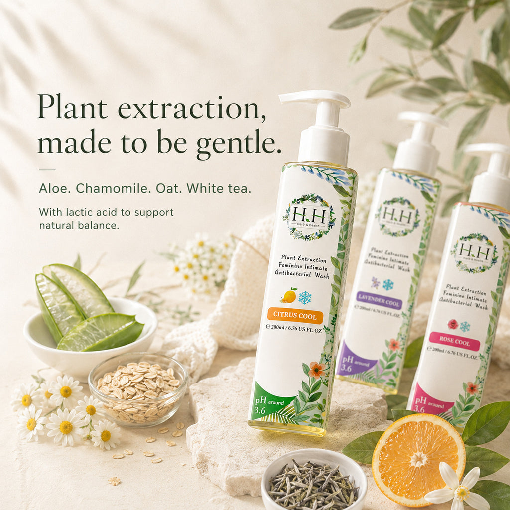 HH Feminine Intimate Antibacterial Wash 200ml - 04 plant extraction aloe chamomile